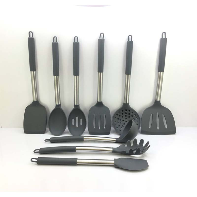 اجزای ست کفگیر ملاقه 38 پارچه طوسی